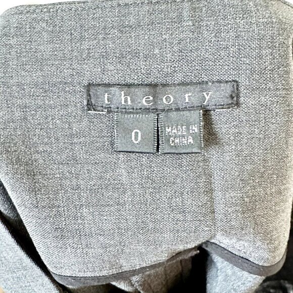 Theory Gray Skirt - Size 0 - Picture 3 of 9
